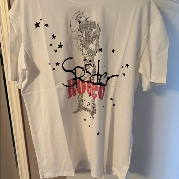 Spider Rodeo White Graphic Tee - Picture 1 of 2